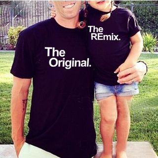 Family Matching Short-sleeve Lettering T-shirt