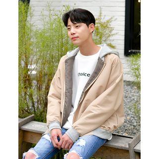Hooded Oversized Zip-up Jacket