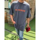 Blossom Printed Pigment-washed T-shirt