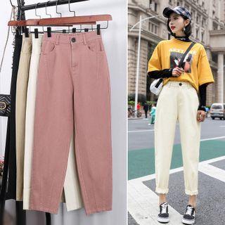 High-waist Straight-leg Pants / Wide-leg Pants