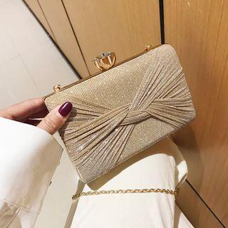 Glitter Knotted Clutch