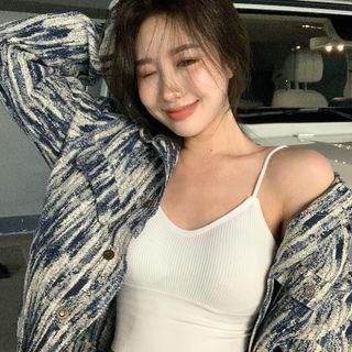 Tie-dyed Denim Jacket / Camisole Top