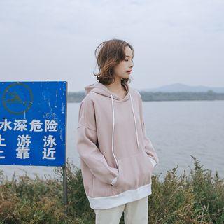 Fleece-lined Long Sleeve Hoodie