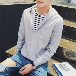 Hooded Plain Shirt