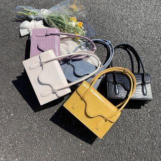 Croc Grian Faux Leather Tote Bag