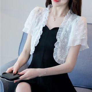 Short-sleeve Cropped Light Jacket
