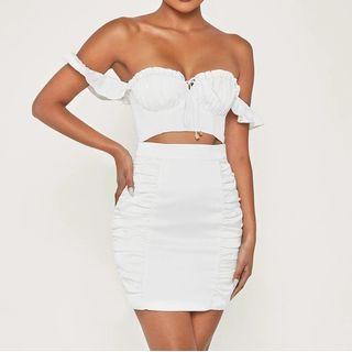 Set: Cropped Camisole + Mini Pencil Skirt