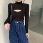 Loose-fit Jeans / Set: Plain Long-sleeve Shawl + Tank Top