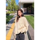Oversized Woolen Cable Sweater