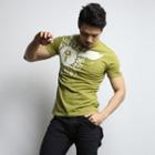 Short-sleeve Printed Slim-fit T-shirt