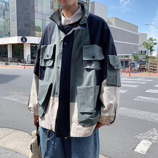 Color Block Utility Jacket
