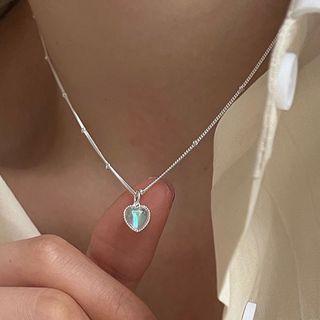 Heart Pendant Sterling Silver Necklace Necklace - Silver - One Size