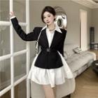 Belted Blazer / Mini A-line Shirtdress
