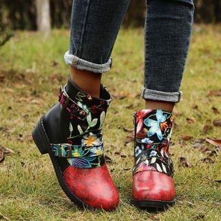 Print Short Boots