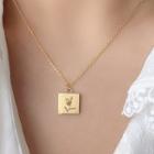Rose Necklace Gold - One Size