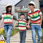 Family Stripe Short-sleeve Polo