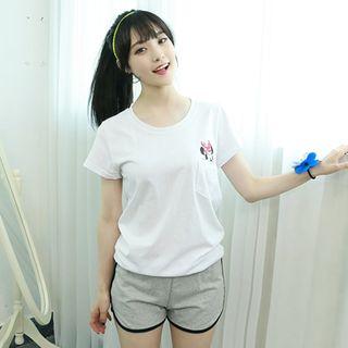 Minnie Mouse Printed Round-neck T-shirt