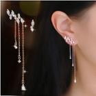 Non-matching Rhinestone Fringed Earring