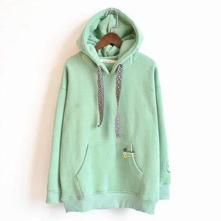 Number Embroidered Hoodie