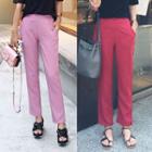 Pocket-side Colored Tapered Pants