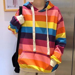 Rainbow-stripe Hoodie
