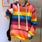 Rainbow-stripe Hoodie