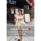 Set: Snap-button Shirt + Band-waist Shorts