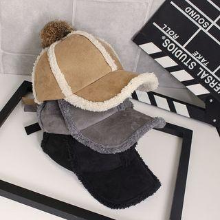 Pompom-accent Cap