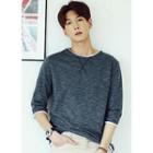 3/4-sleeve Melange T-shirt