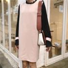 Color-block Loose-fit Mock-two Dress