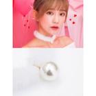 Faux-pearl Pendant Faux-fur Choker