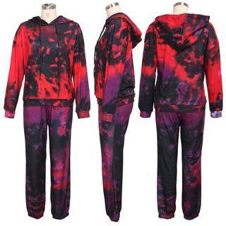 Set: Tie-dye Hoodie + Sweatpants