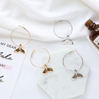 Whale Tail Hoop Earring