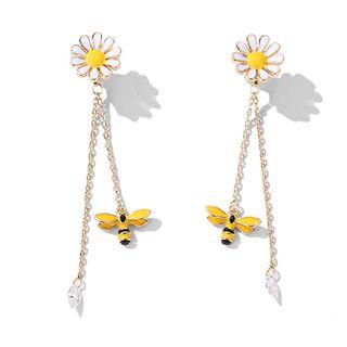 Daisy & Bee Drop Earring 1 Pair - Earring - One Size