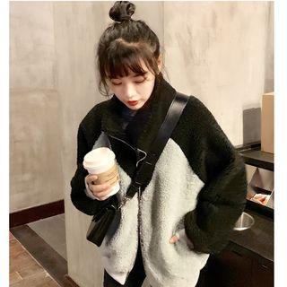 Two-tone Fleece Zip Jacket
