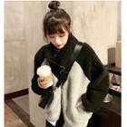 Two-tone Fleece Zip Jacket