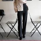 High-rise Straight-cut Dress Pants