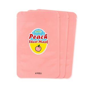Apieu - Peach & Yogurt Sheet Mask 3pcs