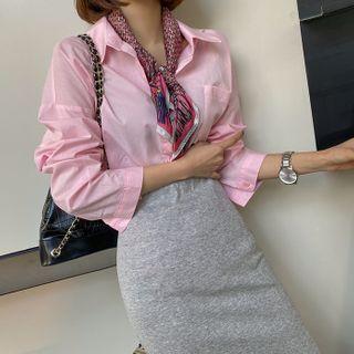 Basic Cotton Shirt (4 Pastel Colors)