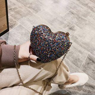 Glitter Heart Crossbody Bag