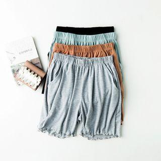 Band-waist Lettuce Edge Lounge Shorts