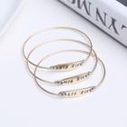 Sisters Lettering Bangle