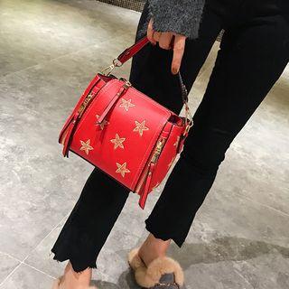 Star Embroidered Shoulder Bag