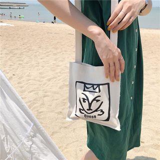 Graffiti Diagonal Canvas Hand Bag