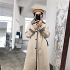 Check Loose-fit Trench Coat