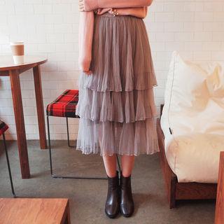 Layered Tulle Skirt