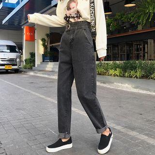 High-waist Denim Pants