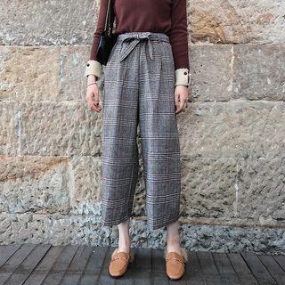 Crop Wide Leg Pants Black - One Size