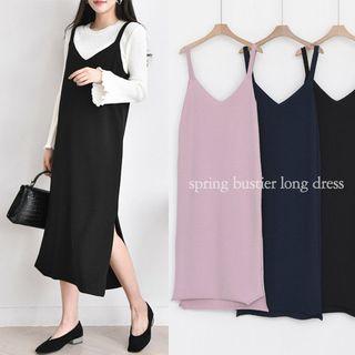 Spaghetti-strap H-line Maxi Dress
