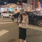 H-line Midi Knit Skirt Black - One Size